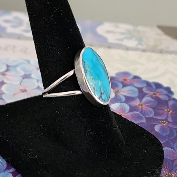 Turquoise Split Shank Ring - Picture 10 of 11